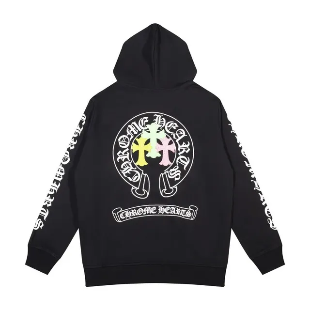 Chrome Hearts Hooded Sweatshirt Cross Logo Print