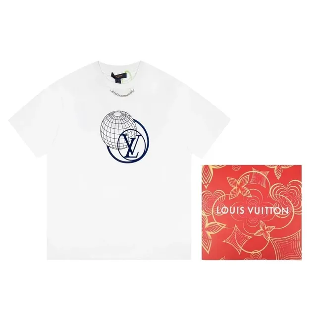Louis Vuitton T-Shirt Globe LV Print