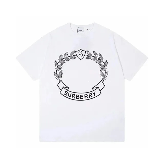 Burberry Graphic Tee Laurel Wreath Print