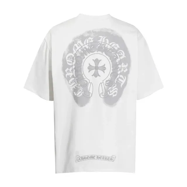 Chrome Hearts Graphic Tee Cross Logo Print