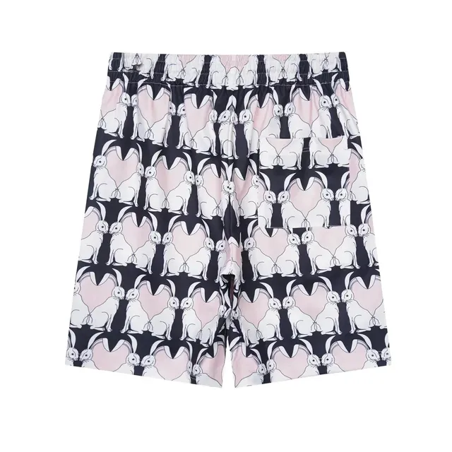 Burberry Printed Shorts Rabbit and Heart Pattern