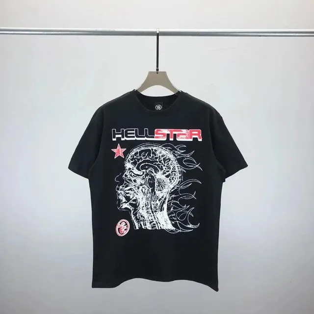 Hellstar Graphic Tee Brain Skull Print