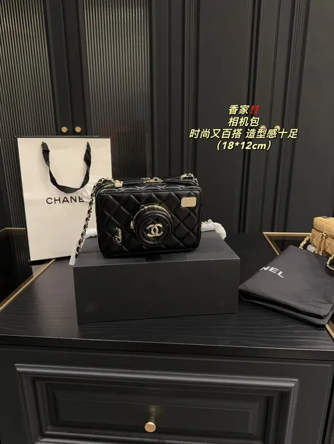 Chanel 19 Camera Bag Quilted Leather
