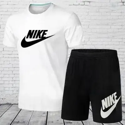 Nike T-Shirt and Shorts Set Swoosh Logo