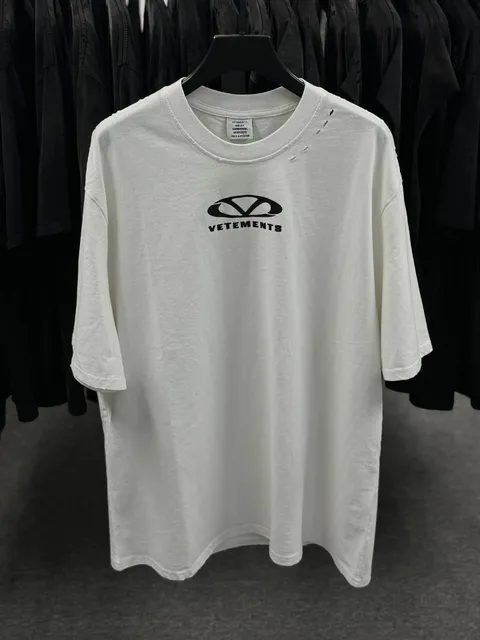 Vetements Logo T-Shirt Distressed
