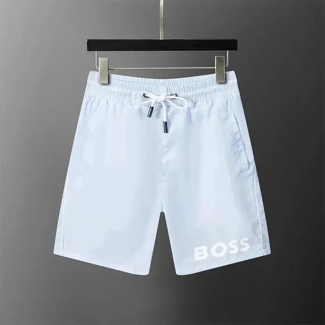 Hugo Boss Logo Swim Shorts White