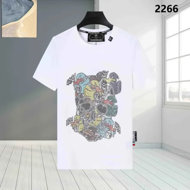 Philipp Plein Graphic T-Shirt Crystal Skull Print