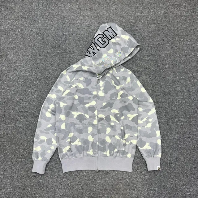 BAPE Shark Full Zip Hoodie Camouflage