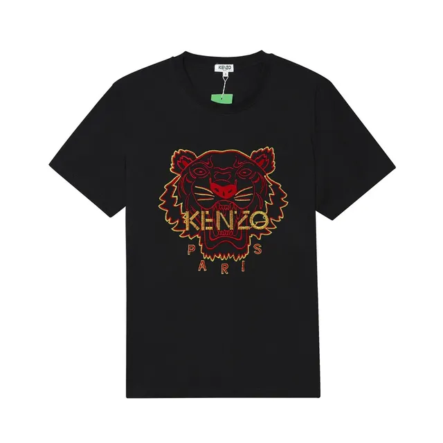 Kenzo Tiger Logo Tee Embroidered Tiger