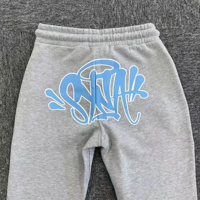 Syna World Graffiti Logo Sweatpants Light Blue Script