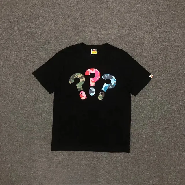 BAPE Question Mark Tee Multi Camo Print