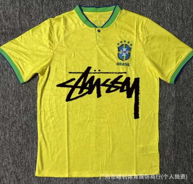 Stüssy Brazil National Team Jersey Stussy x CBF Collaboration