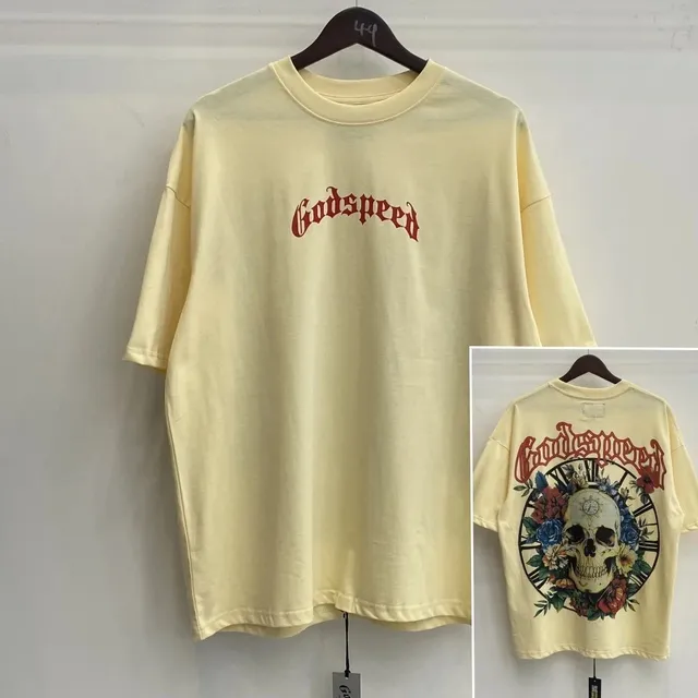 Godspeed Skull Floral Tee Floral Skull Print