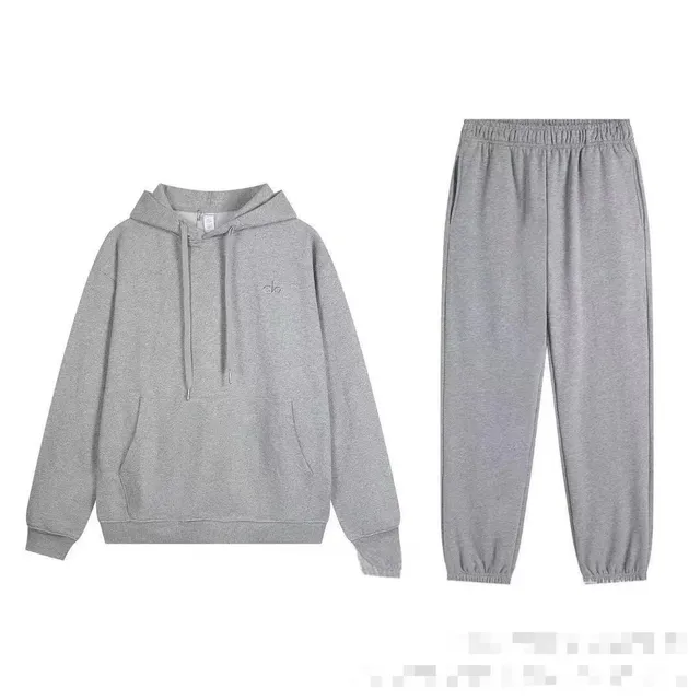 灰色连帽束脚-套装(升级版本,尺码:S-XL)
