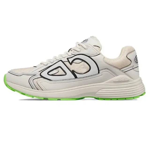 C.P. Company Goggle Runner White with Neon Green Sole