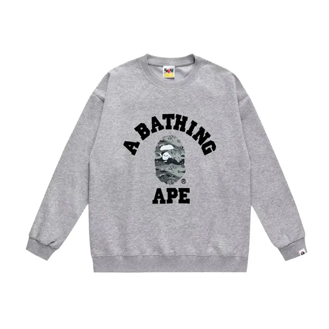 BAPE Crewneck Sweatshirt Camouflage Ape Head Arch Logo