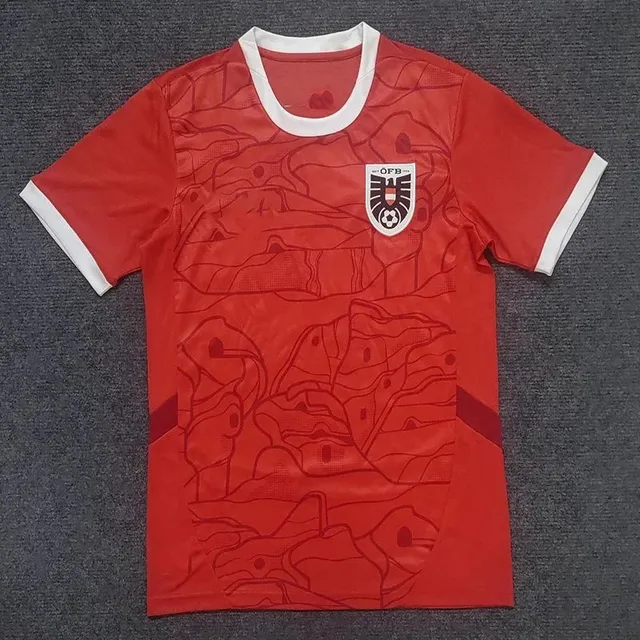 Adidas Austria National Team Home Jersey 2024 Red Camo