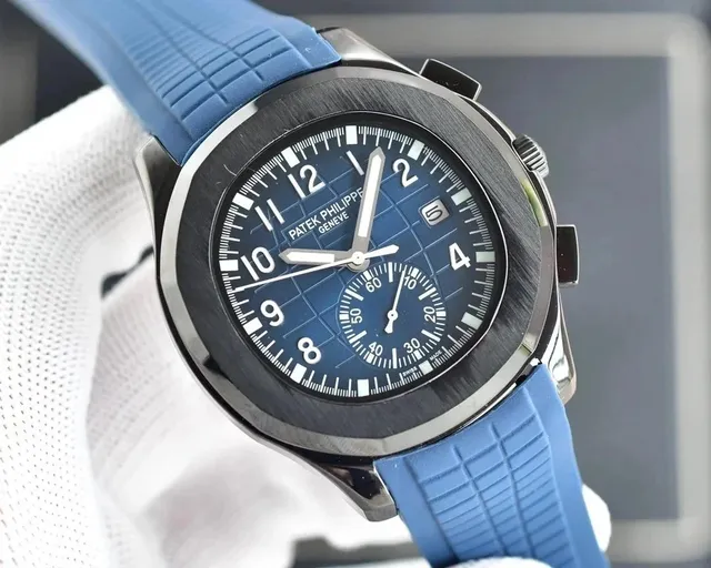 Patek Philippe Aquanaut Chronograph Blue Dial with Rubber Strap
