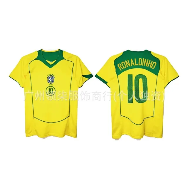 Brazil National Team × Adidas Brazil Home Jersey Ronaldinho #10