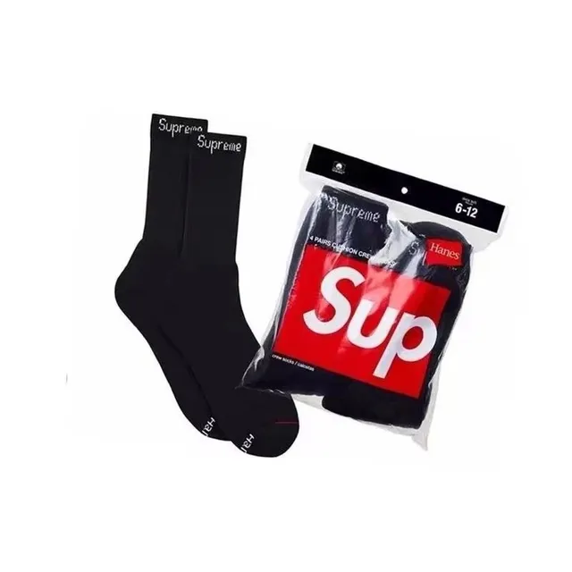 Supreme × Hanes Cushion Crew Socks Box Logo