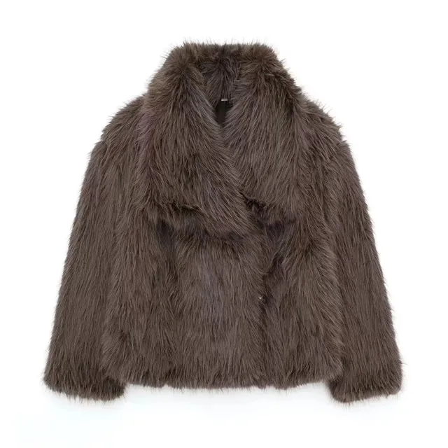Faux Fur Coat Long Hair