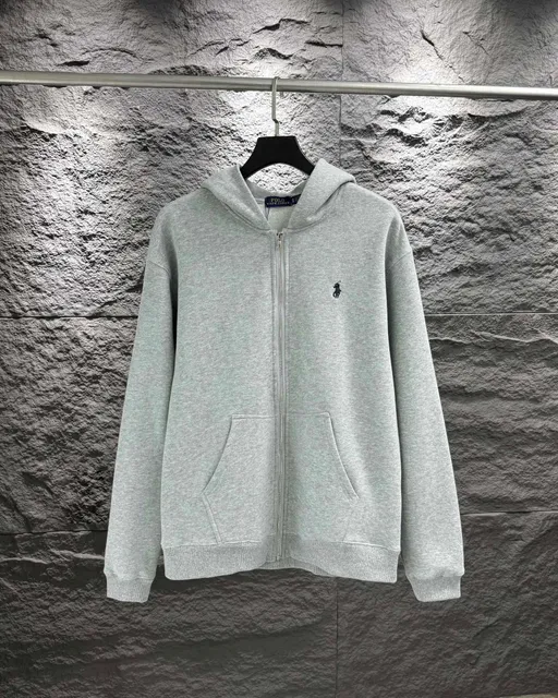 Polo Ralph Lauren Zip-Up Hoodie Heather Grey