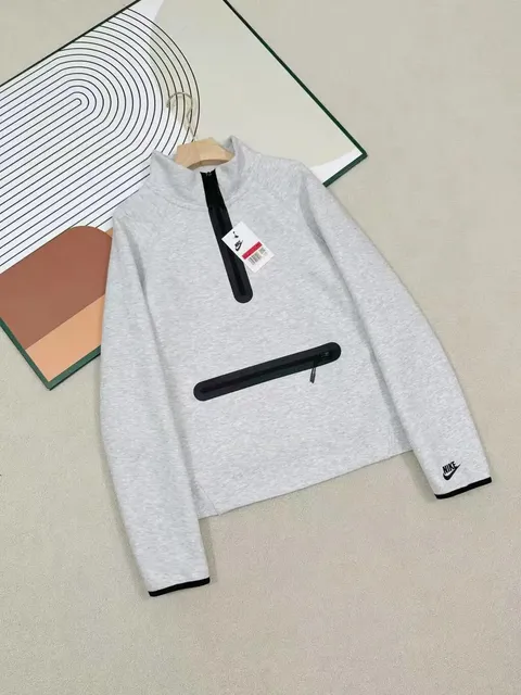 Nike Tech Fleece Half-Zip Heather Grey