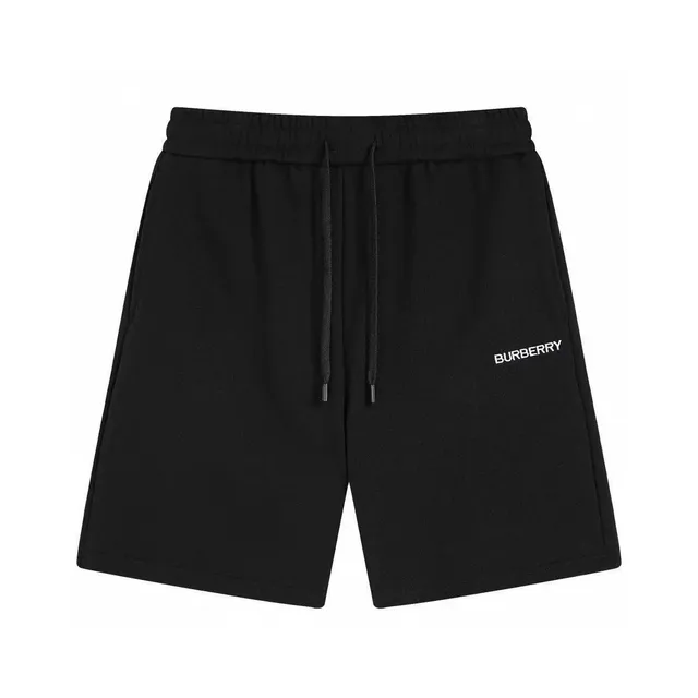 Burberry Logo-Embroidered Shorts Black