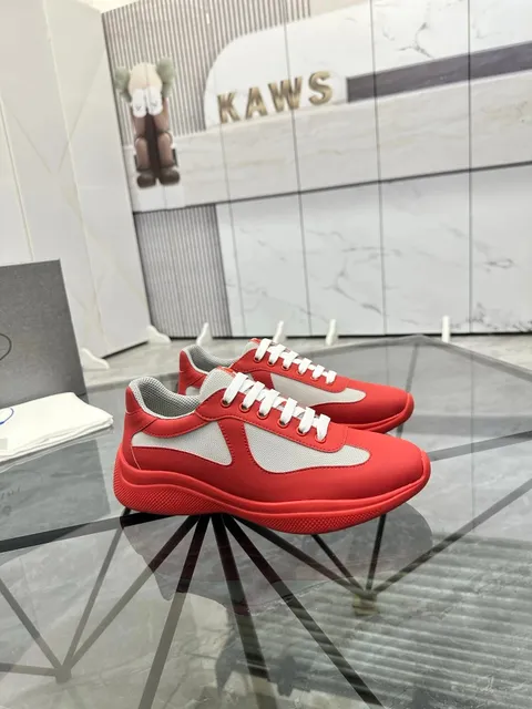 Prada × KAWS Linea Rossa Sneaker Red/White/Grey