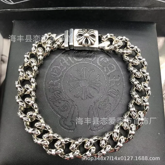 Full flower cross bracelet