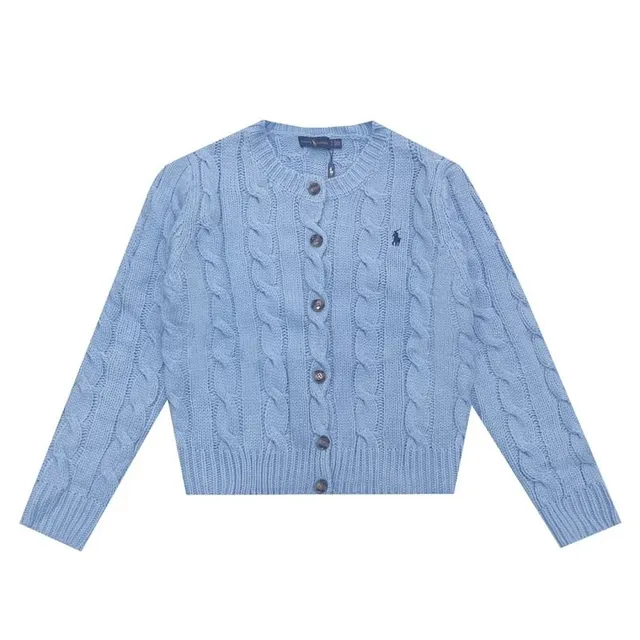 Polo Ralph Lauren Cable Knit Cardigan Light Blue