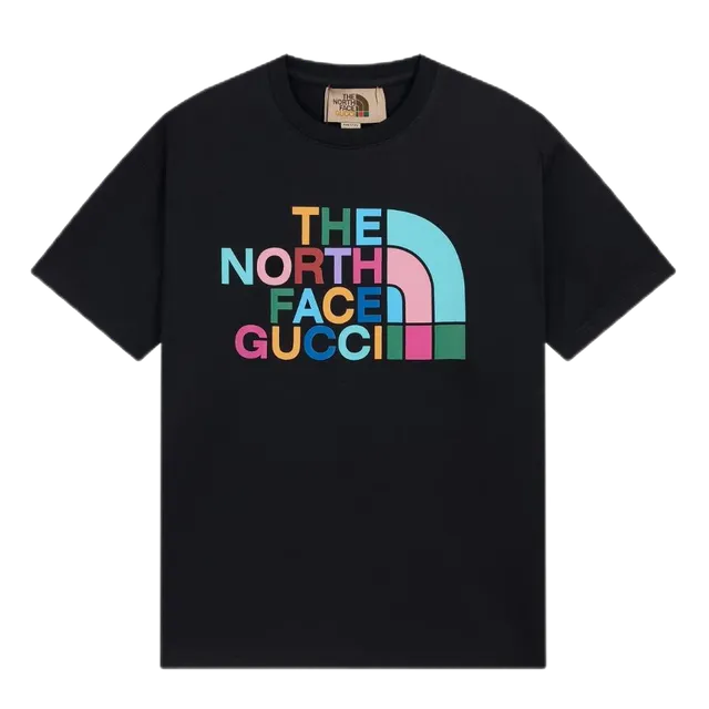 Gucci × The North Face Logo T-Shirt Rainbow Logo