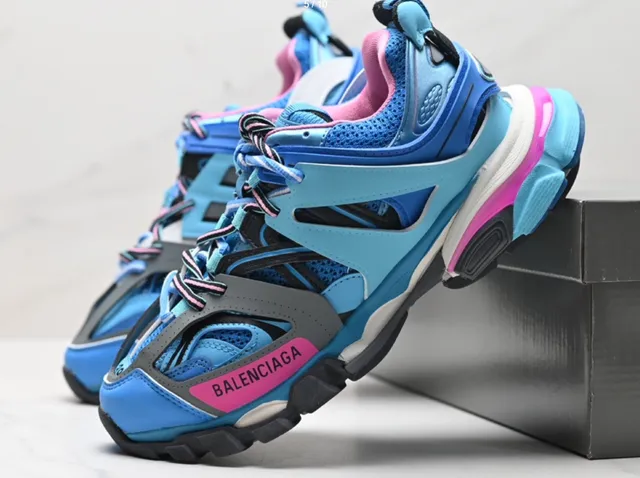 Balenciaga Triple S Blue Pink Grey