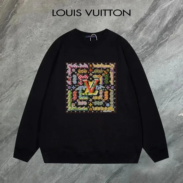 Louis Vuitton Crewneck Sweatshirt Multicolor LV Patch