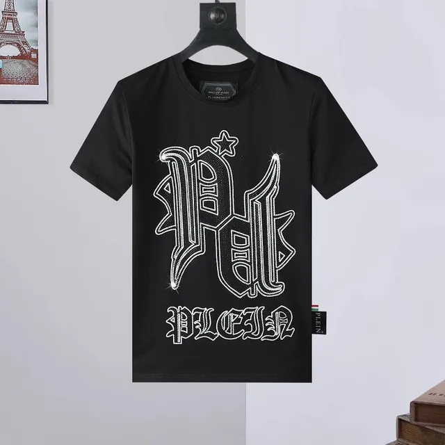 Philipp Plein Graphic T-Shirt Crystal Logo