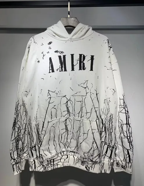 Amiri Hoodie Cracked Print