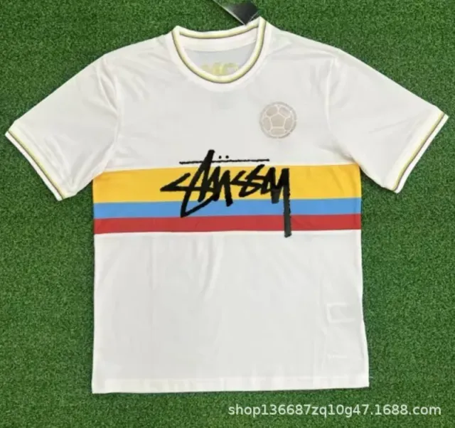 Stüssy Football Tee Color Block Stripe