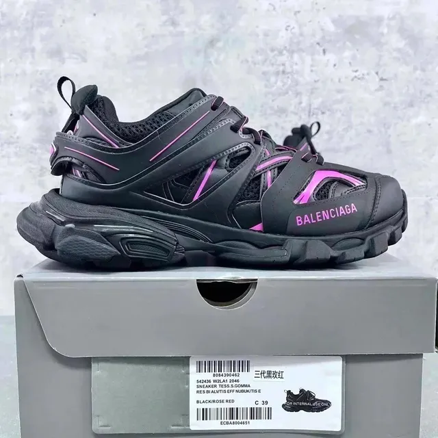 Balenciaga Triple S Black/Rose Red