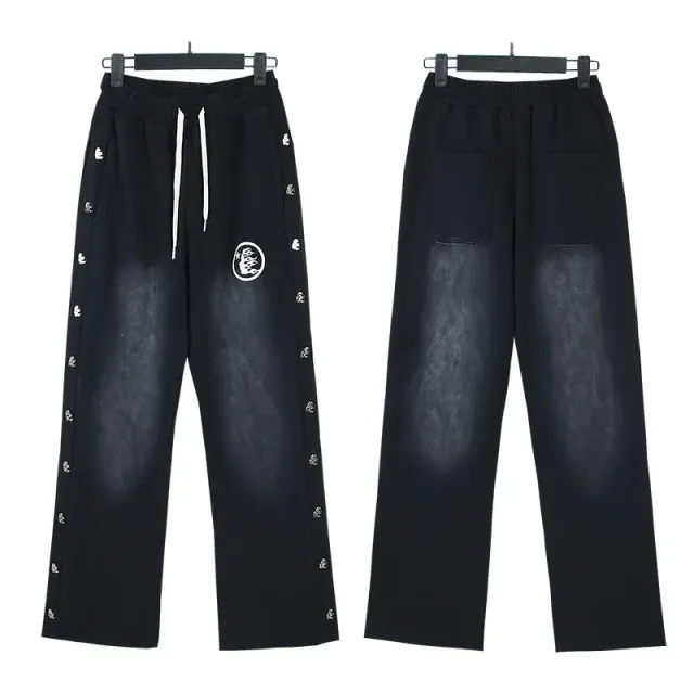 Sp5der Logo-Embroidered Joggers Spider Logo Side Stripe