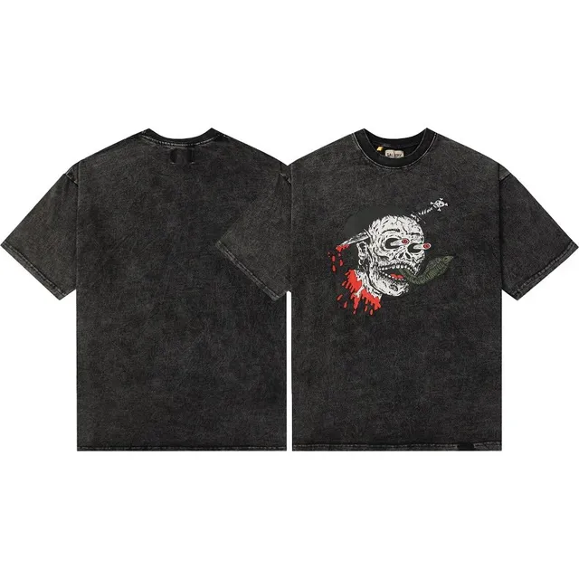Gallery Dept. Skull Graphic Tee Acid Wash