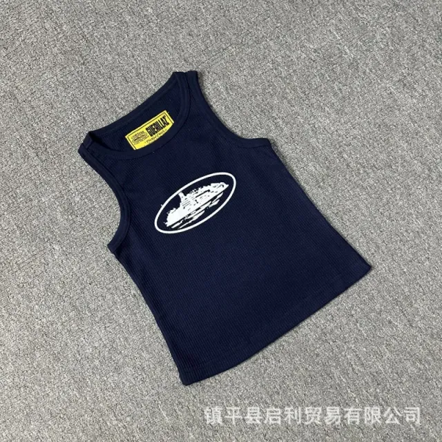 Supreme Ribbed Tank Top Yacht Logo