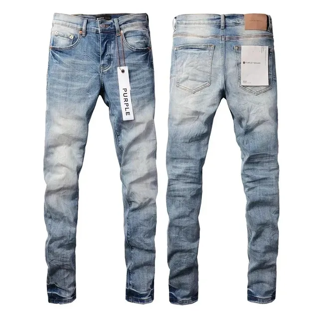 Purple Brand Slim Fit Jeans Washed Denim