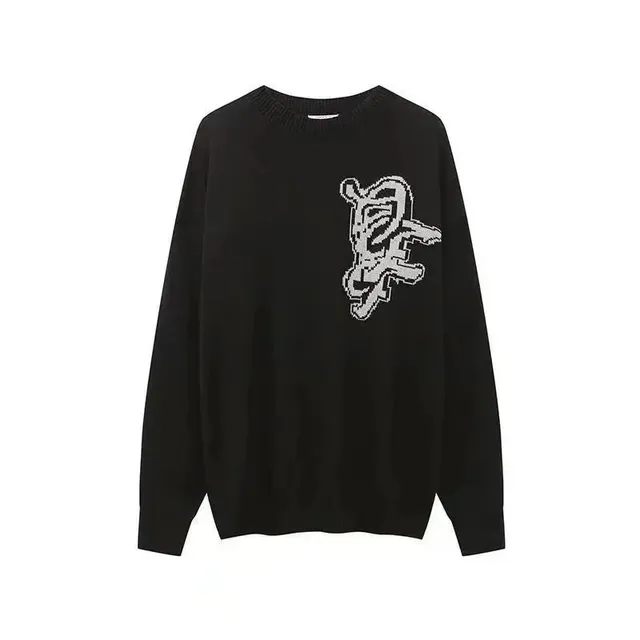 Balenciaga Knit Sweater Pixelated Logo