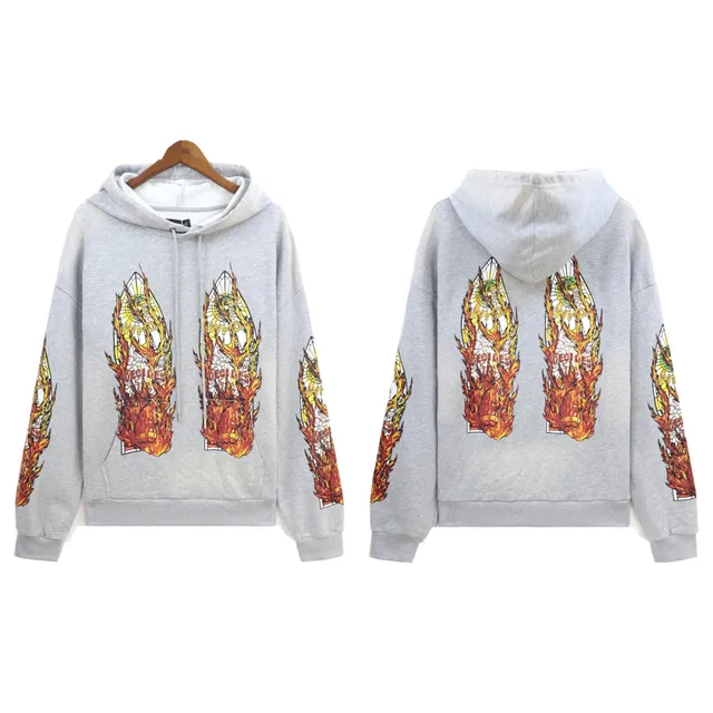 Who Decides War Hoodie Flame Print