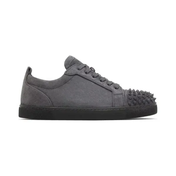 Christian Louboutin Louis Junior Spikes Suede with Studs