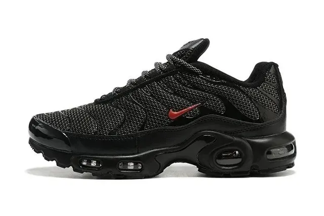 Nike Air Max Plus Triple Black with Red Swoosh