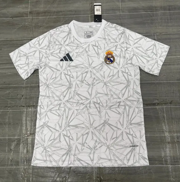 Adidas Real Madrid Training Jersey Geometric Print