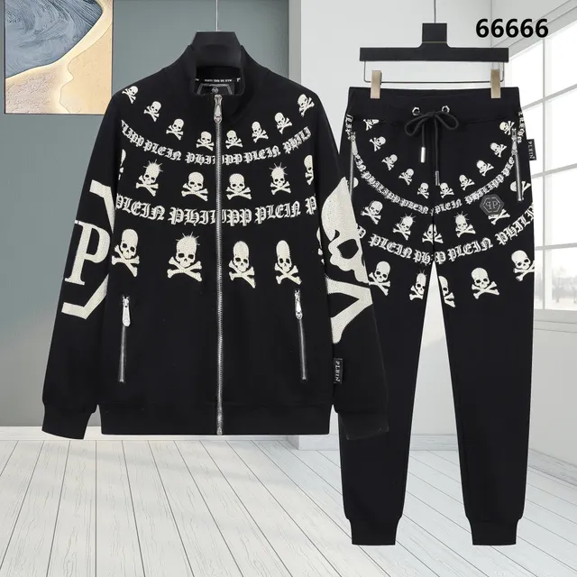 Philipp Plein Skull Print Track Set