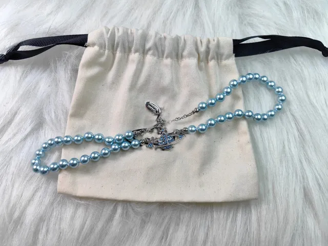 Vivienne Westwood Pearl Necklace Crystal Orb Pendant