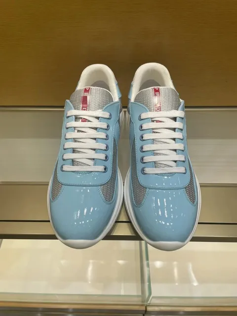 Prada Linea Rossa Trainer Sky Blue Patent